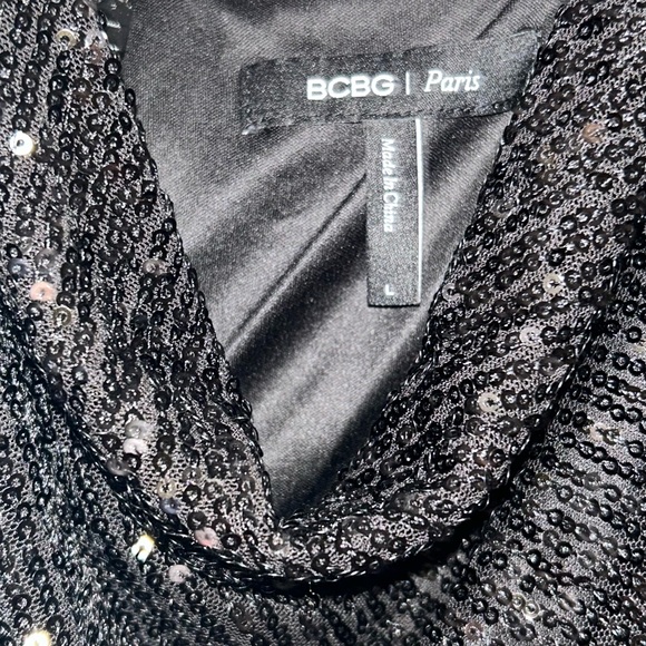 BCBG Paris Women's Sequin Slip on lined Dress NWT Size Large (12-14) 😍 🤩 - Picture 10 of 13